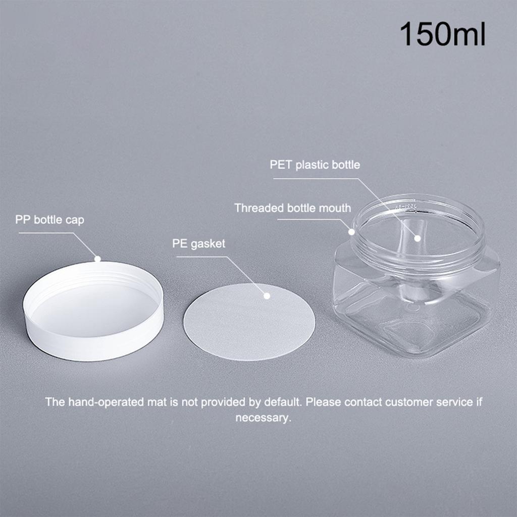150 мл многоразовый флакон для лосьона, контейнер для жидкости, дезинфицирующее средство для рук, гель для душа, пластиковый пустой флакон с широким горлом для лосьона для тела/скраба