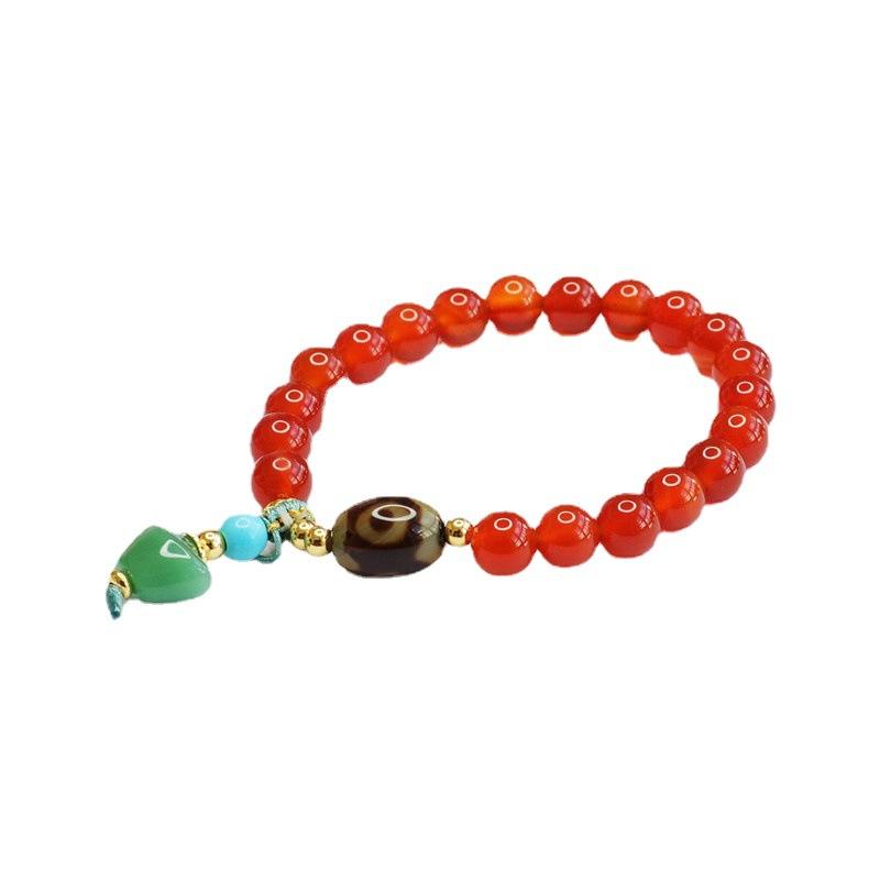 2026 Ximang Red Agate Bracelet Tibet Beads Chalcedony Diy Tassel Factory Generation S2062303