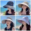 Анти-УФ-защитная шляпа с пустым верхом, широкополая шляпа от солнца, весенняя женская шляпа-рыболов унисекс