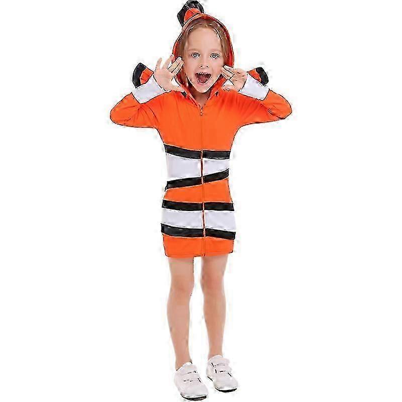 Finding Nemo Clownfish Cospaly Costume Kids Girl Adult Women Dress Animated Film Nemo Clothing Halloween Christmas Party New Arrival