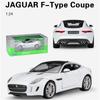 Масштаб 1/24 Welly Jaguar F-Type Coupe, модель автомобиля из сплава, литье под давлением, металлические игрушечные автомобили, модель автомобиля, коллекция высокой имитации, детские подарки