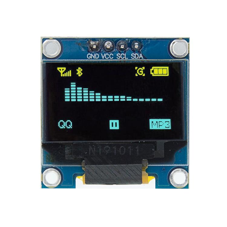 0,96-дюймовый последовательный белый OLED-дисплей IIC, модуль 128X64 I2C SSD1306 12864, плата ЖК-экрана GND VCC SCL SDA 0,96 дюйма для Arduino oled