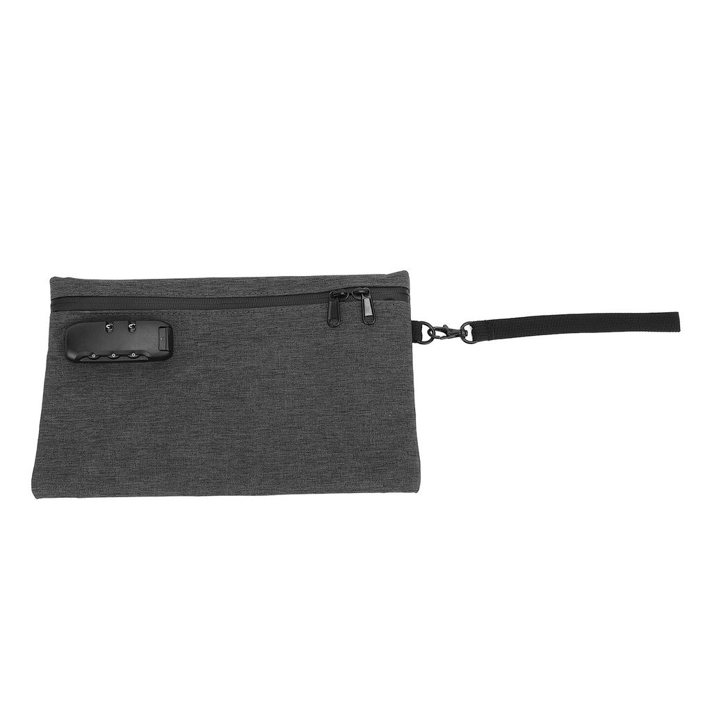 Activated Carbon Smell Proof Bag with Combination Lock Gray Smell Isolation Storage Pouch for Home