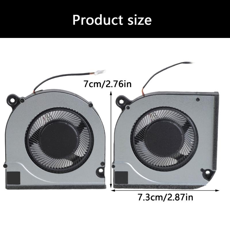 CPU GPU Fan Laptops Cooling Fan DC12V 4Pin 4wires Coolers for V15 ANV15-51 ANV15-51-532J N23Q22 Laptops Part