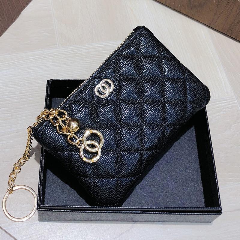 Первый слой коровья кожа маленький ароматный ветровой сменный мешок, кошелек для карт, мини-кошелек на молнии из кожи с эффектом икры, подвеска-ключница.