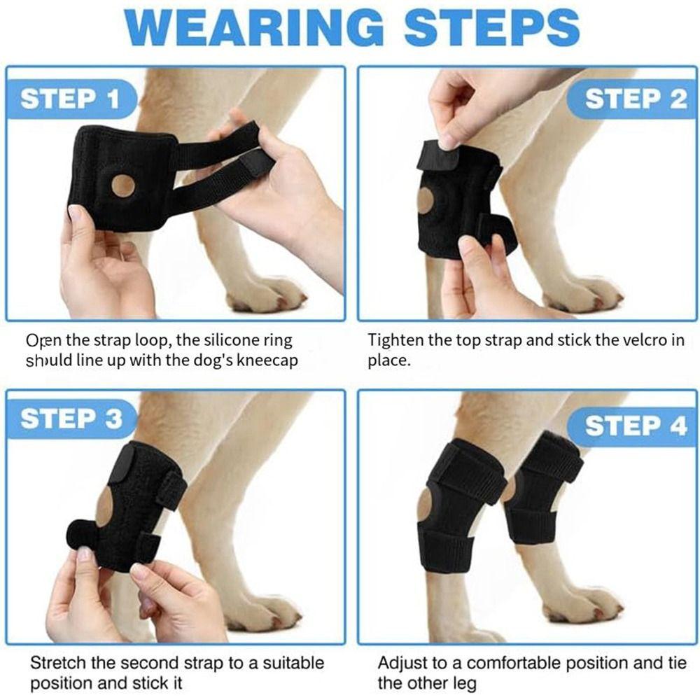 2pcs Pet Joint Protection Sleeve Dog Knee Pads Knee Support Frame Pet Leg Protective Gear Pet