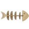 Fish Shaped Fish Bone Shelf Multi-layer Floating Shelf Wooden Wall Mounted Shelf  Indoor Organizer