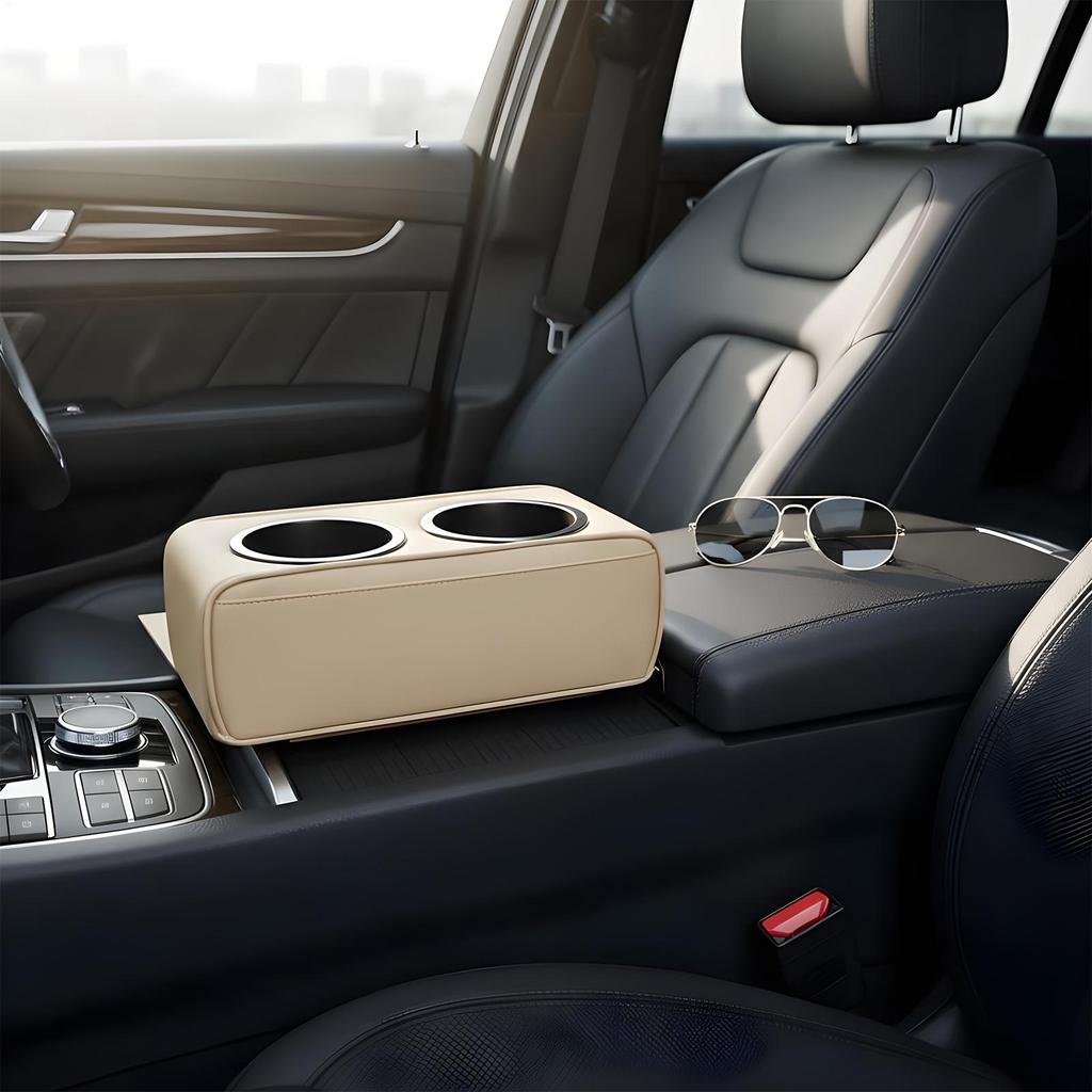 Cup Holder For Car Leather Vehicle Accessories Couch Drink Holder Car Backseat Organizer For Cell Phone Snack Remote Water
