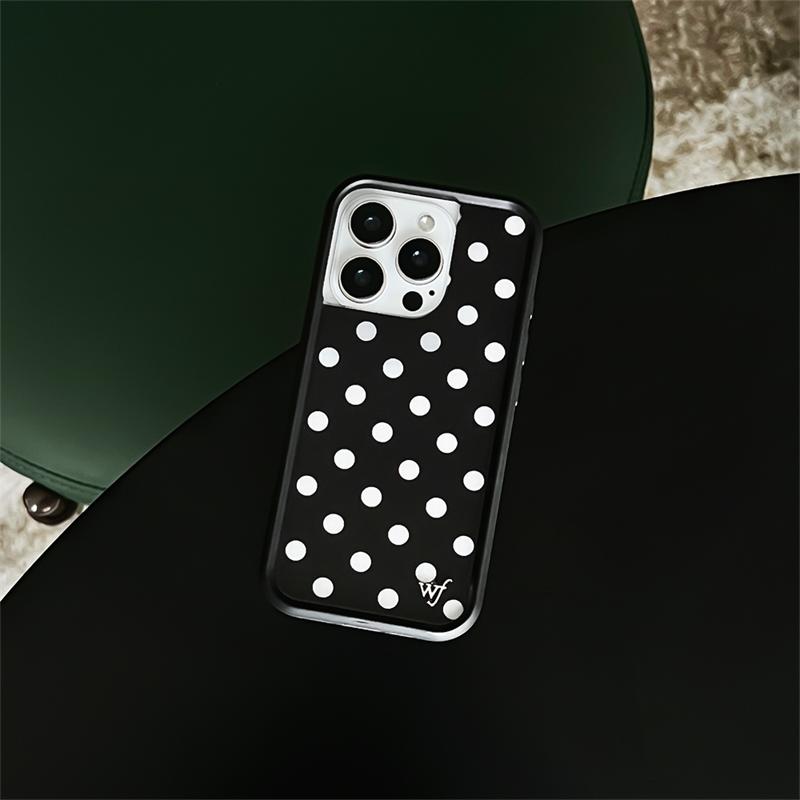 Чехол для телефона Wildflower 3D с принтом леопарда в горошек Для iPhone 16 15 14 Plus 12 13 14 15pro 17pro WF Милый клетчатый чехол с мультяшной едой