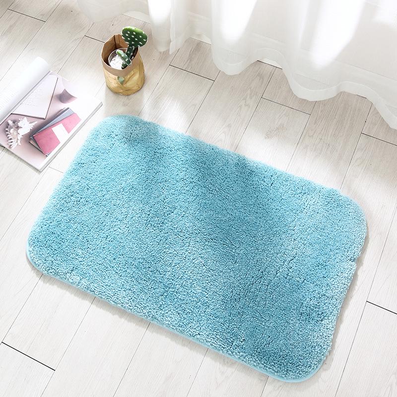 High-Pile Non-Slip Water-Absorbing Floor Mat for Kitchen & Bathroom