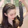 Hot Wide Braid Thickened Hair Hoop Wig Braid Headband Wig Hairband Wide-Brimmed Hair Hoop