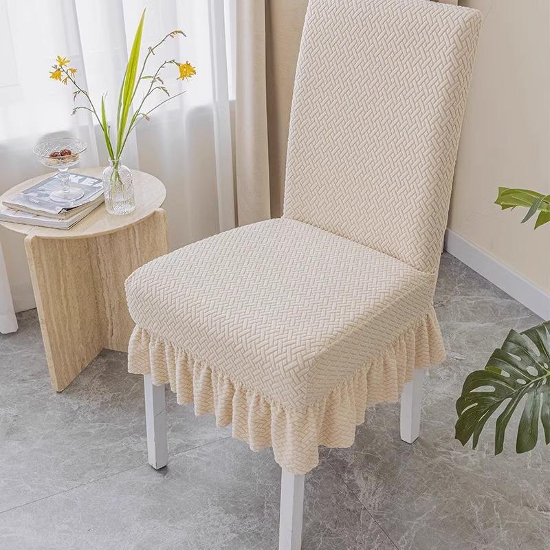 Эластичный чехол для стула, новый стиль, спинка, интегрированный, всесезонный, универсальный, набор подушек для сиденья обеденного стола, универсальный чехол для табурета