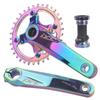 IXF Integrated Crankset Mtb Crank Arms For Bicycle Hollowtech 104 Bcd Crank 2 Crowns 32/34/36/38T Mountain Bike Connecting