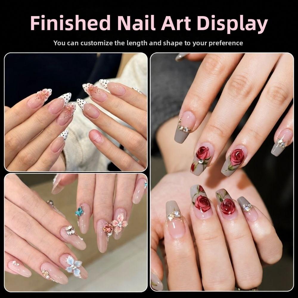 Quick Extension French Nail Dual Forms 14 Sizes Acrylic Nail Art Mold Nail Art