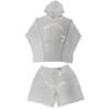 Mens 555 Spider Full Rhinestone Hoodie High Street Fashion Loose Fit Winter Sweatshirt