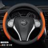 Leather Car Steering Wheel Cover for Nissan Patrol Tiida NP300 Frontier NV200 Navara Accessories