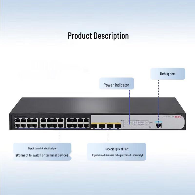 H3C S1850V3-28P-EI Managed Gigabit Enterprise Network Switch