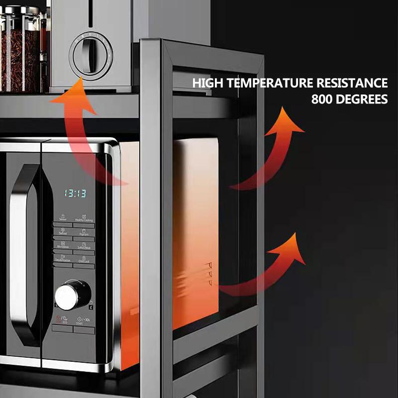 Выдвижная стойка для микроволновой печи, кухонное пространство, стеллаж для хранения хлебной машины, бытовая стойка, настольная стойка для рисоварки