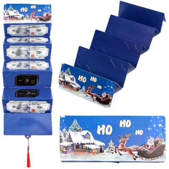 Christmas Cash Gift Envelopes Surprise Xmas Money Gift Card Holder with 6 Slots DIY