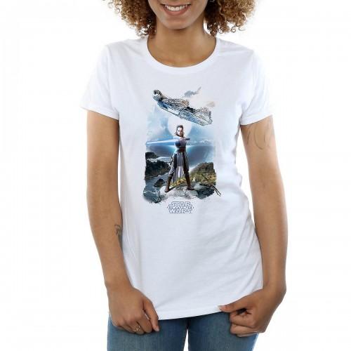 Звездные войны: Хлопковая футболка «Последние джедаи» Rey Millennium Falcon