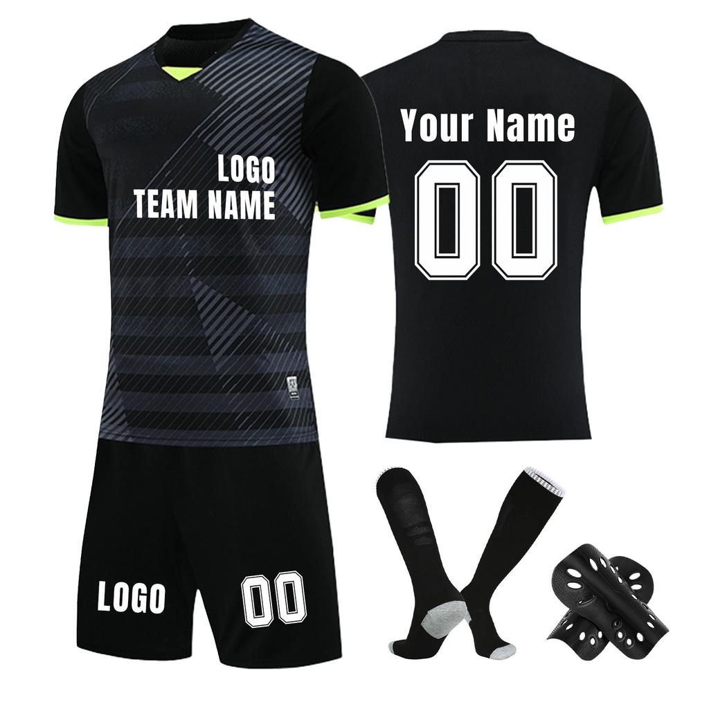 Personalised Shirts Kit Mens Girls With Name Number Custom Football Jerseys For Boys Training Suit