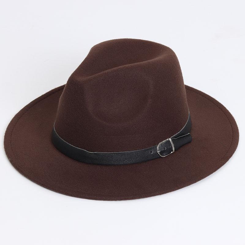 Трансграничные источники Amazon шляпа с плоским верхом однотонная фетровая шляпа британская ретро-шикарная шляпа мужская и женская шляпа джентльмена с широкими полями