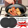 2Pcs Reuseable Non-stick Pan Fry Liner Sheet Cooking Oil Sheet Pad Teflon-coated Fiberglass Cloth Kitchen Tool Frying Pan Pad