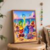 Disney Oil Painting Kit Inside Out Beach Party Home Bedroom Wall Decor Handmade Gift Art Crafts Painting Supplies Canvas Paint Set