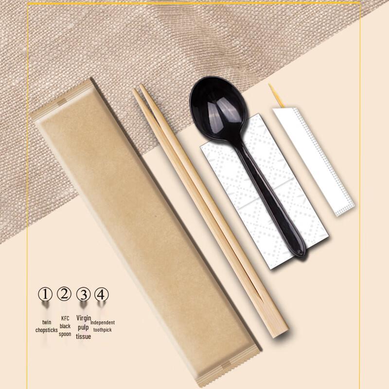 Yi Ceng Disposable Bamboo Chopsticks & Cutlery Set