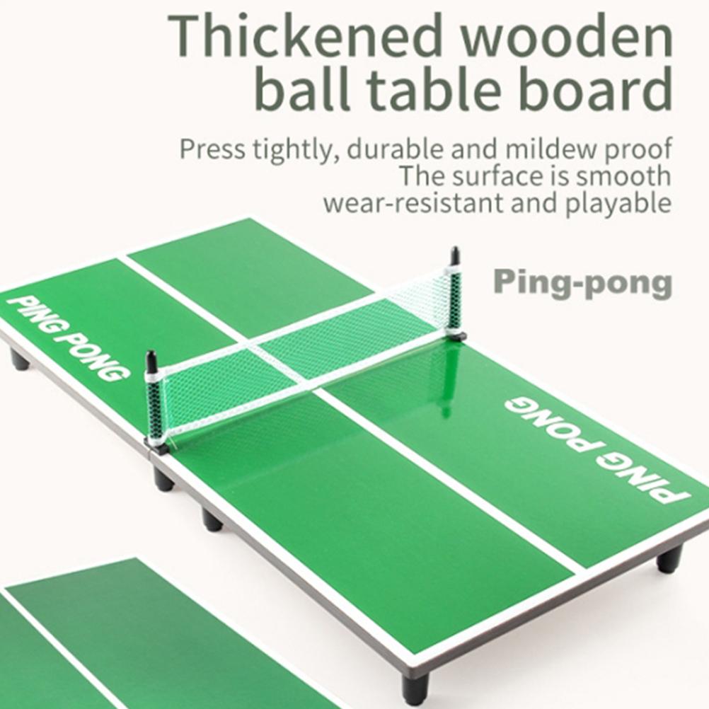 Tabletop Table Tennis Games Wooden Thick Table Tennis Board Game Indoor Outdoor Sports Table Board