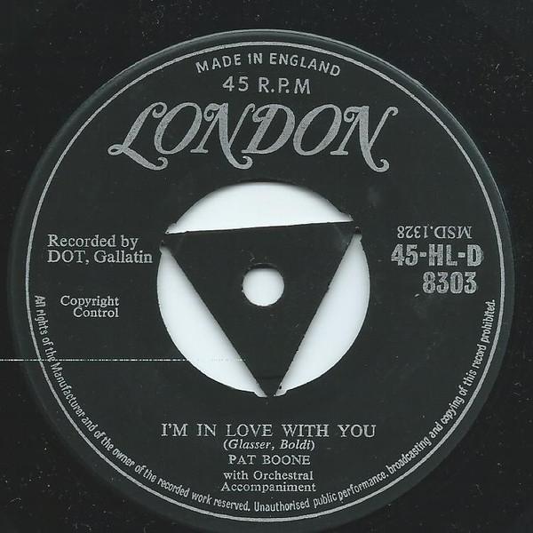 7-дюймовая пластинка ПЭТ БУН I Almost Lost My Mind HLD8303 London Records 1956 Великобритания Поп Б/у