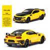 Масштаб 1/24 Camaro, литая под давлением модель автомобиля, игрушечный автомобиль с откатным механизмом, звуком и светом для детей, коллекция подарков для мальчиков и девочек