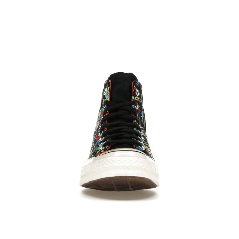 Converse Кроссовки унисекс Chuck 70 High Peace & Unity, разноцветные, черные, с блеском мака 172259C