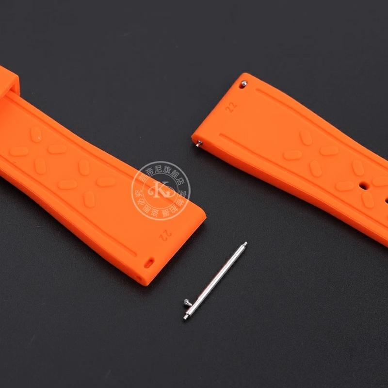 21mm 22mm Color Matching Silicone Strap for IWC pilot Porto Fino Portuguese Little Prince Mark XVIII Waterproof Silicone Strap