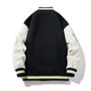 Embroidered Suede Men Spring Baseball Jacket Casual Harajuku Style Fashion Coat Outerwear for Daily Wear Streetwear