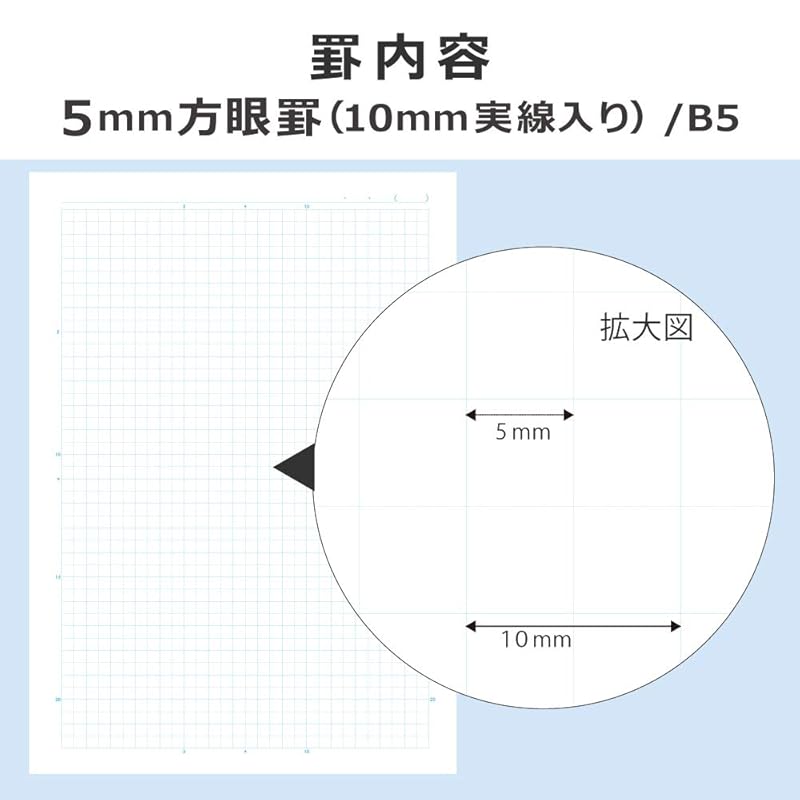 Kokuyo notes campus notes By use B5 5mm square grid 3 books NO-30S10-5NX3N