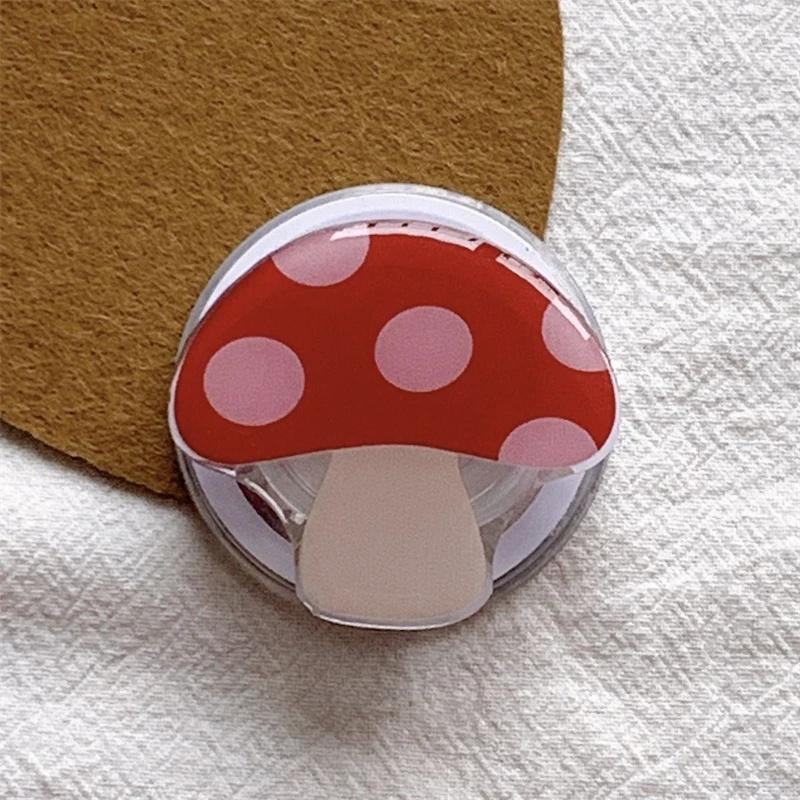 Cute Cartoon Mushroom For Magsafe Magnetic Phone Griptok Phone Holder Stand Universal Phone Ring Grip Tok For iPhone 16