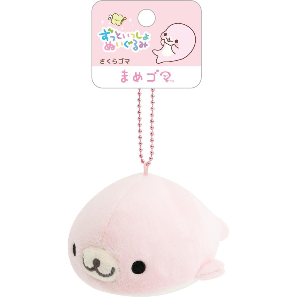 Плюшевая игрушка San-X Universe Mamegoma Sakura-goma MV41701 В55xШ85xГ110мм