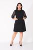 Women's Big Size Dress Dress with Chiffon Sleeves and Pocket Detail On the Front