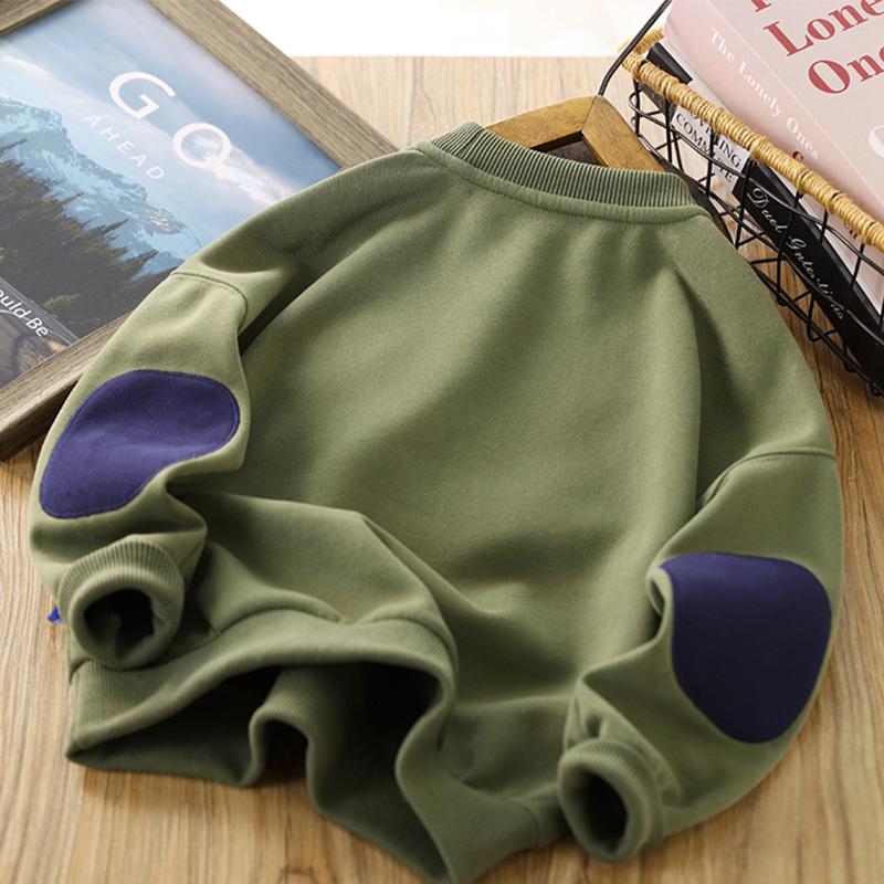 Fashion Long Sleeved Hoodie Letter Style T-Shirt Breathable Boys Girls Soft Cotton Clothes Casual Sweatshirt Oversizes