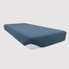 Fitted Sheet In Cotton 140x190 Cm JERSEY Duck Blue, by Soleil D'ocre