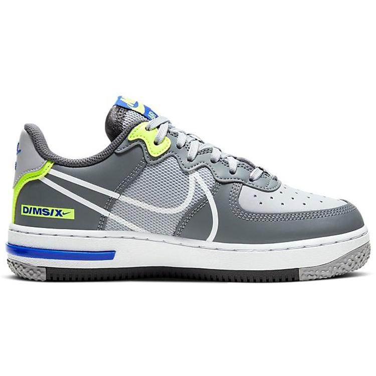 (GS) Nike Air Force 1 React 'Wolf Grey' Kids' CD6960-002