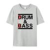 Забавные футболки Drum & Bass / Rum & B-Ass Lovers Drummer Leisure для мужчин, женская хлопковая футболка с коротким рукавом, повседневные винтажные топы