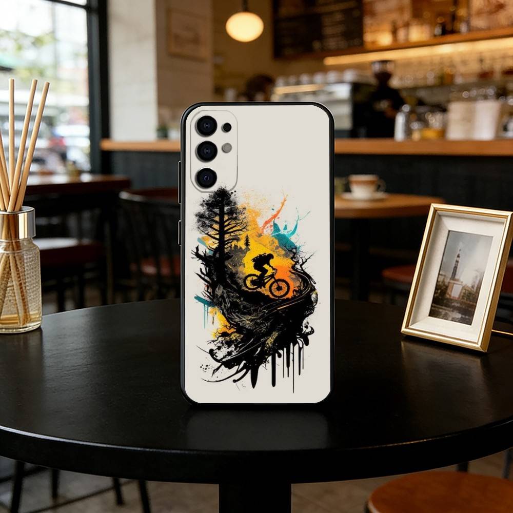 Велосипедный Чехол для Телефона Черный Силиконовый Мягкий Для Samsung S25,S24,S21,S22,S23,S30,Ultra,S20,Plus,Fe,Lite
