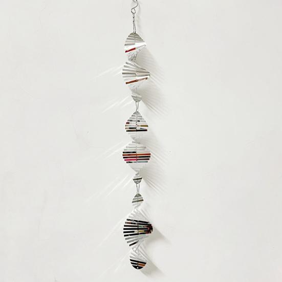 Металлический отражатель для птиц, вертушка для ветра, высокосветоотражающий садовый светоотражающий двусторонний для использования в помещении и на открытом воздухе для двора, фермы, подвесной