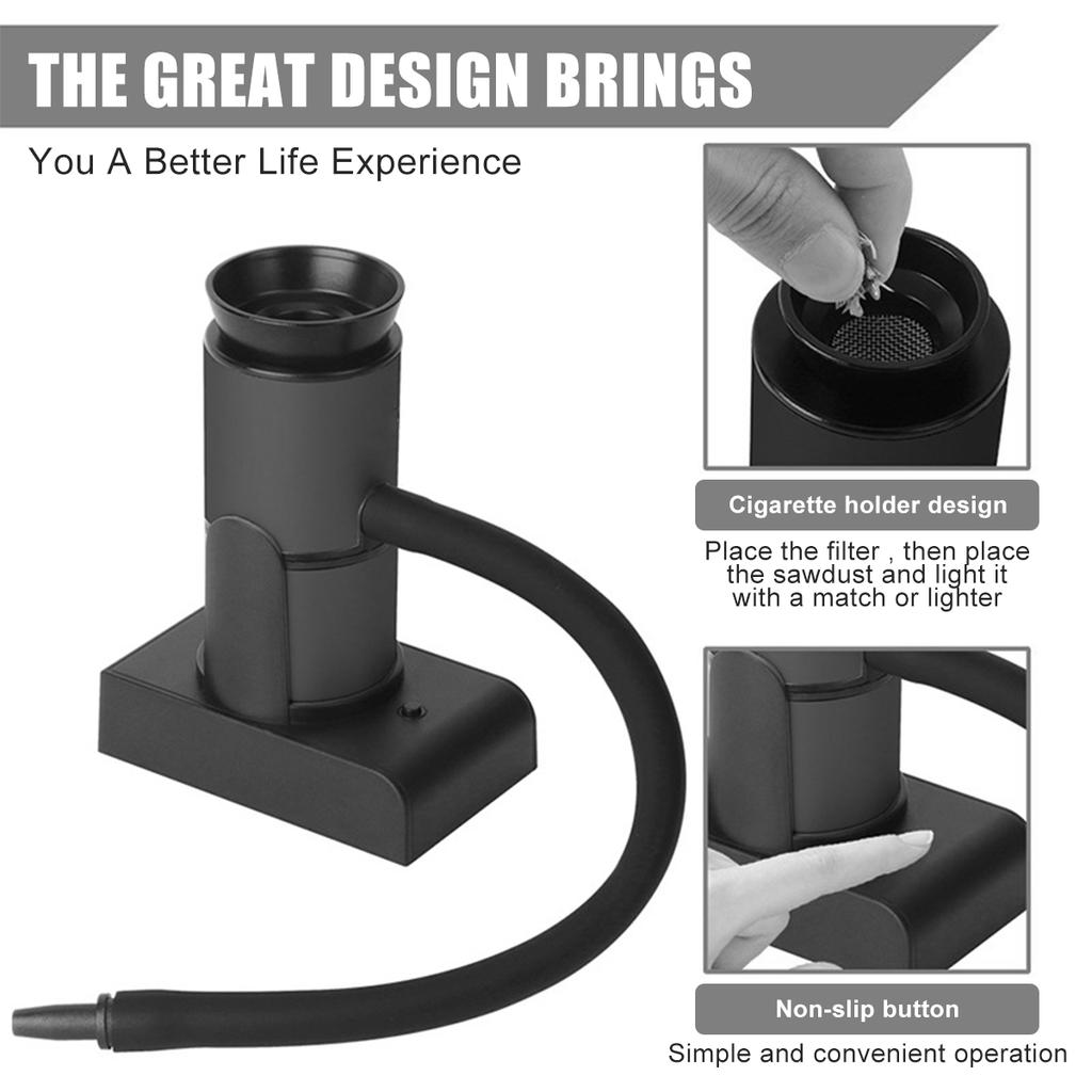 Портативный набор для копчения еды с щепой, работающий от батареек, Коктейльный дымогенератор, Дымовой инфузор для помещений, Бытовая машина для копчения