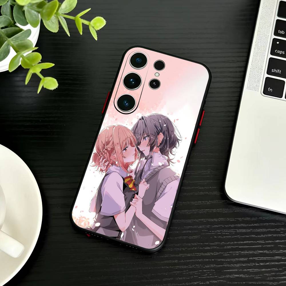 Чехол для телефона Kino Himari и Asanagi Yori Для Samsung S26,S25,S24,S23,S22,S21,S20,S30,Ultra,Plus,Fe,Note,5G Черный Чехол