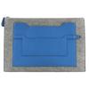 Too Doo 37 Clutch Bag Blue Zanzibar Blue / Gray felt/Epsom Unisex Used