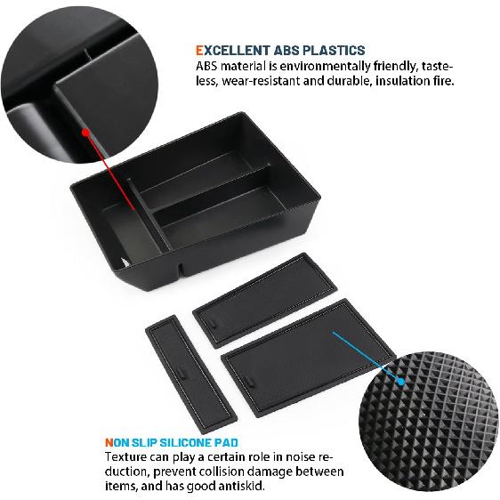 2026 X5/X6/X7 Center Console Organizer For -2026 BMW X5/X6/X7 Accessories Middle Console Organizer X5/X6/X7 Armrest Storage Box Compatible With