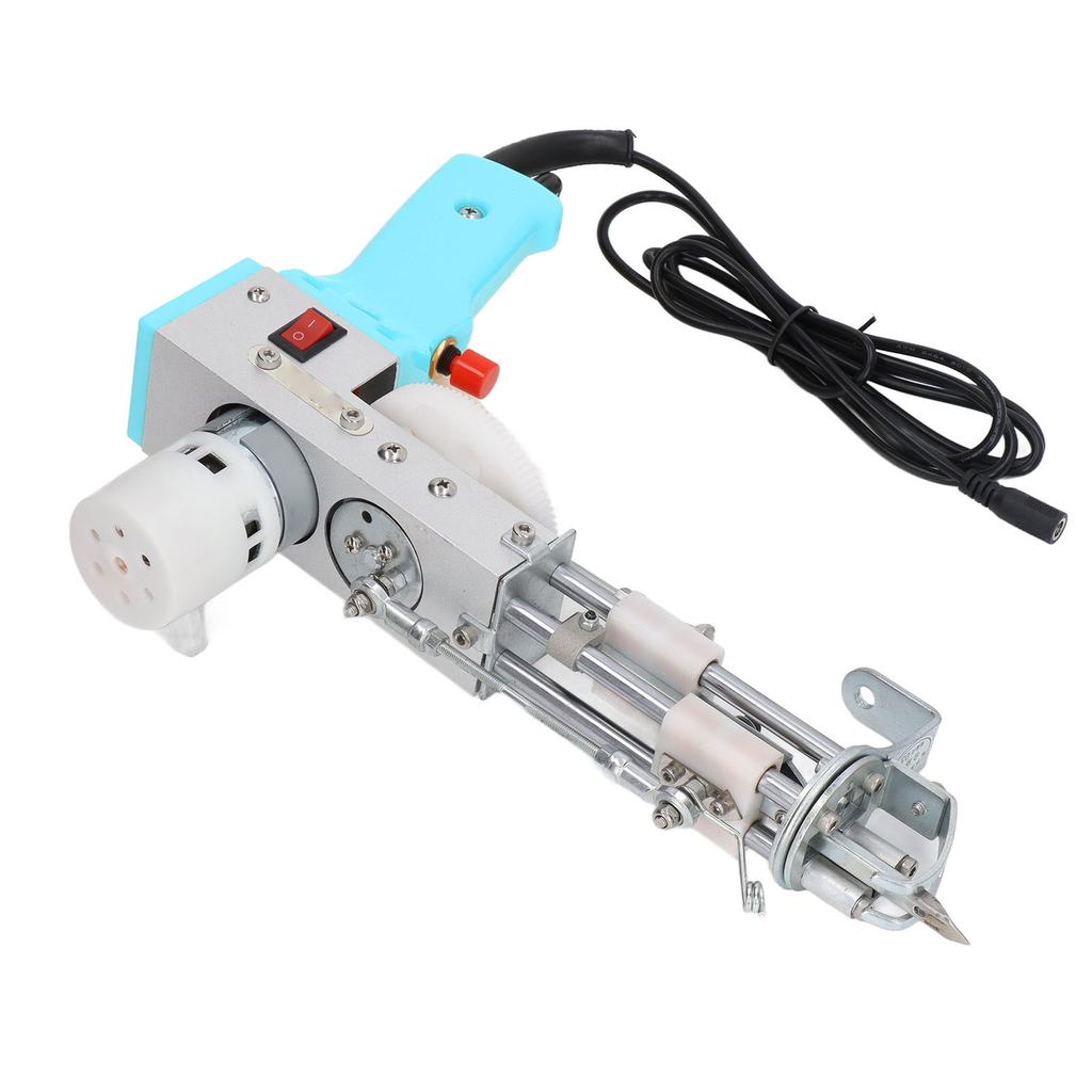 Тафтинговый пистолет 2 в 1, двухцелевой голубой тафтинговый пистолет для ковров, набор для самостоятельной вышивки